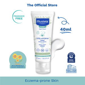 Mustela Stelatopia Emollient Face Cream for Eczema-Prone Skin (fragrance-free) 40ml [EXP: 05/2025