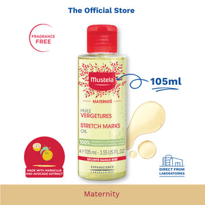 Mustela Maternite Stretch Marks Oil (Fragrance-free) 105ml [EXP: 10/2024]