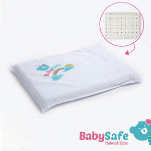 BabySafe Baby Pillow Stage 2 - Latex Infant Pillow (with 1 case)