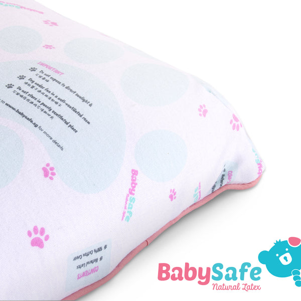 BabySafe Baby Pillow Stage 3 Latex Toddler Pillow (with 1 case) ouimama.sg