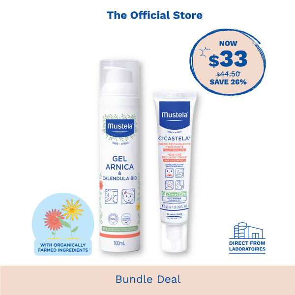 Mustela Little Boo-Boos Duo: Cicastela Moisture Recovery Cream +