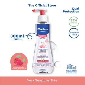 Mustela No-Rinse Soothing Cleansing Water (fragrance-free) 300ml [EXP: 06/2025]