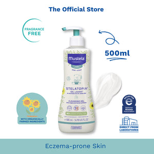 Mustela Stelatopia Cleansing Gel for Eczema-Prone Skin (fragrance-free) 200ml [EXP: 06/2025   ]