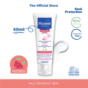 Mustela Soothing Moisturizing Face Cream (fragrance-free) 40ml [EXP: 07/2025]
