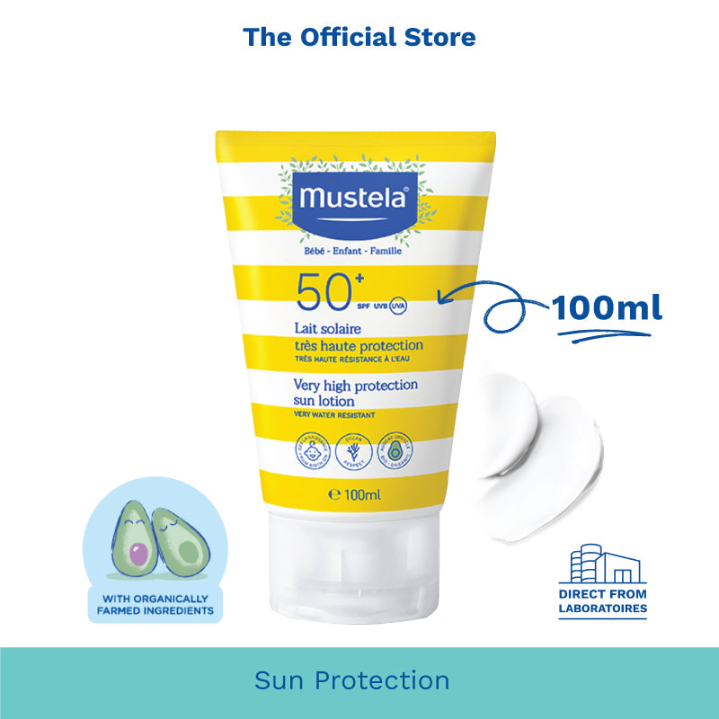 Mustela SPF50+ Very High Protection Sun Lotion 100ml (water