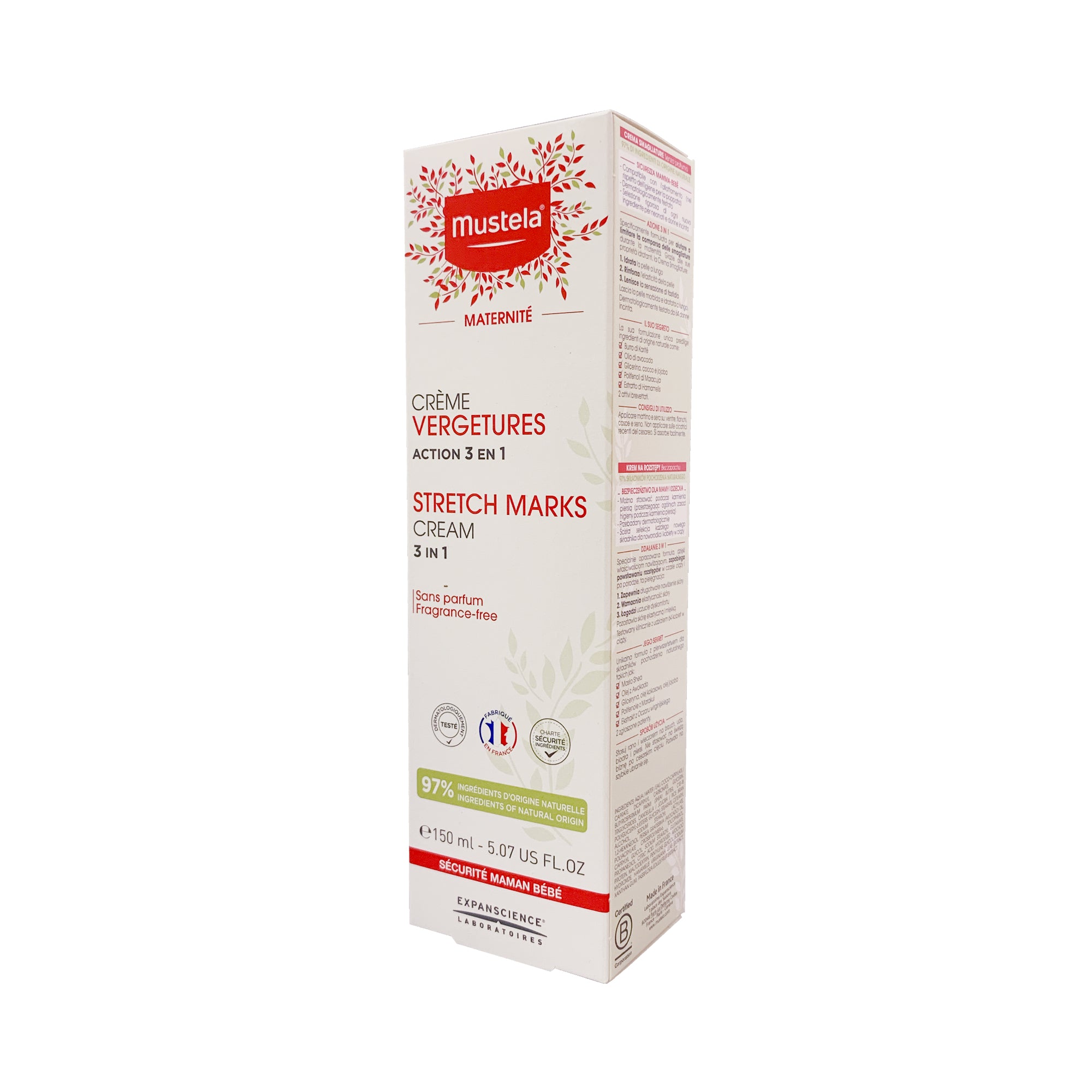 Mustela Maternité Crème Vergetures Sans Parfum 150 ml