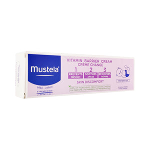 3 x Mustela Vitamin Barrier Cream 100ml (Diaper Rash) [EXP: 12/2025]