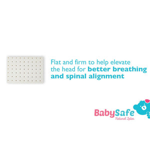 BabySafe Baby Pillow Stage 2 - Latex Infant Pillow (with 1 case)