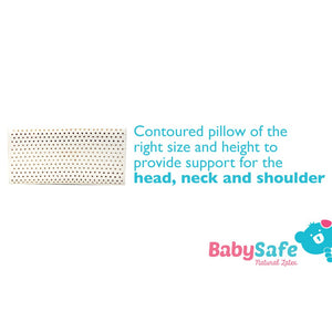 BabySafe Baby Pillow Stage 4 - Latex Kid Pillow (with 1 case)